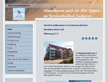 Tablet Screenshot of fewo-cux-hohelith.de